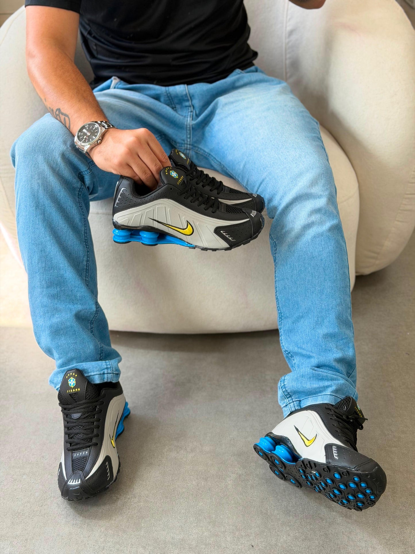 Tênis Shox R4 Brasil  Edição Especial Neymar